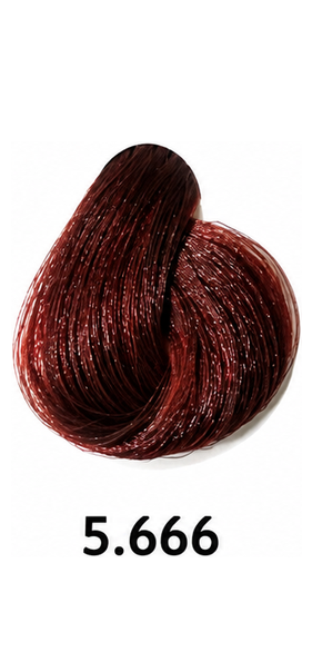 LUSSO Hair Color - 5.666 Castano Chiaro Rosso Extra Intenso