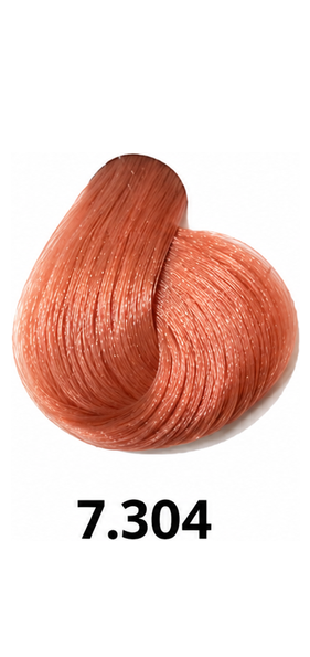 LUSSO Hair Color - 7.304 Blond Ash Gold