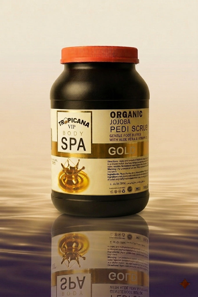 TROPICANA VIP BODY SPA Organic Jojoba Pedi Scrub - GOLD 5 KG