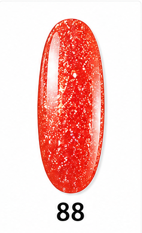 FIY NAIL Nail Polish - 088 Red Glitter