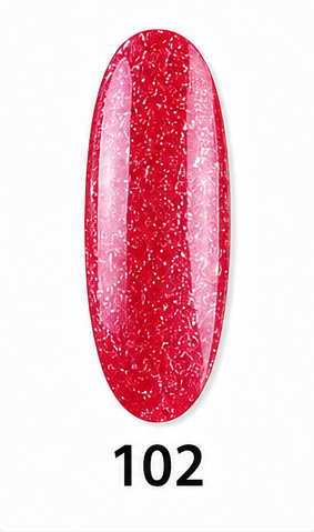 FIY NAIL Nail Polish - 102 Red Sparkle