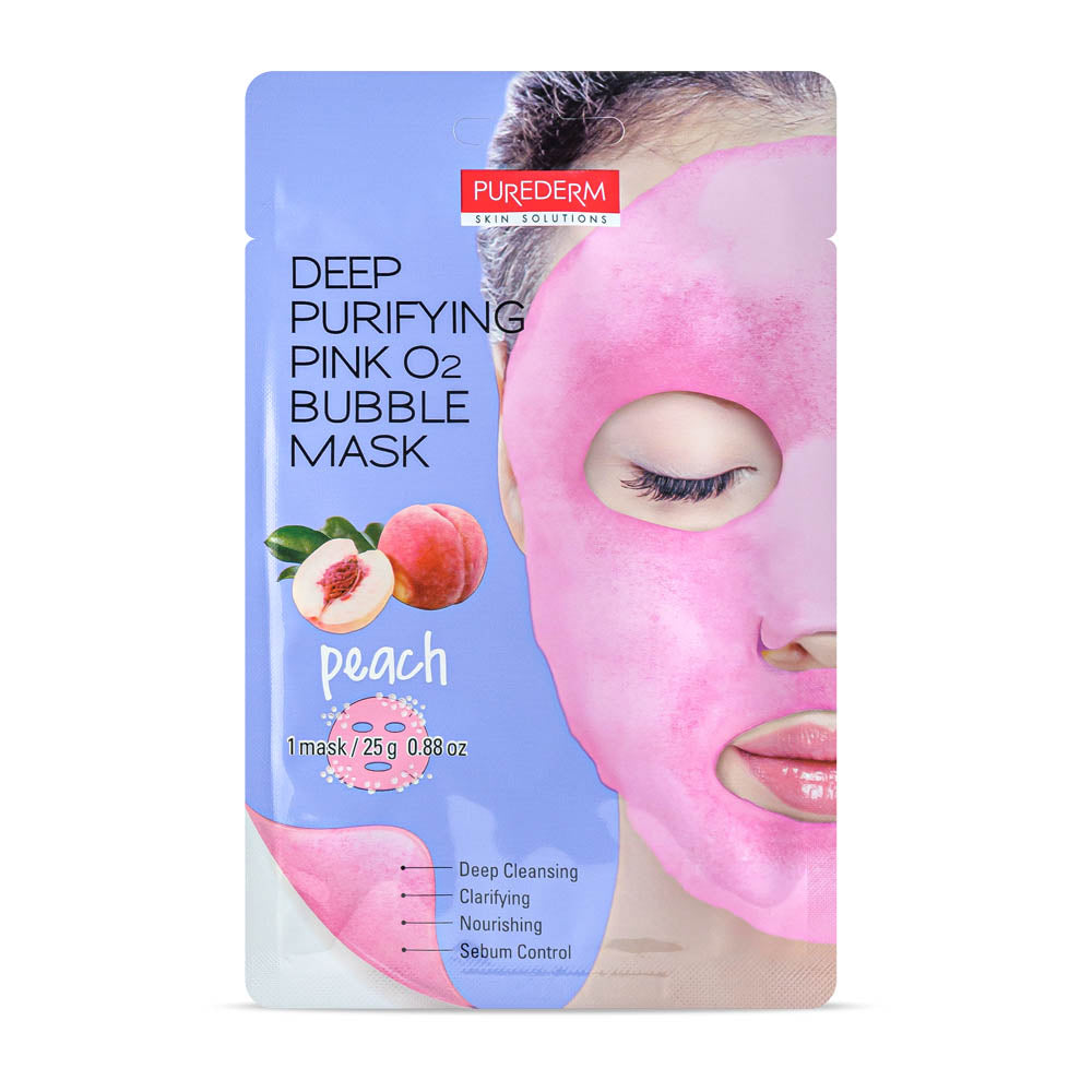 Purederm Deep Purifying Pink 02 Bubble Mask Peach