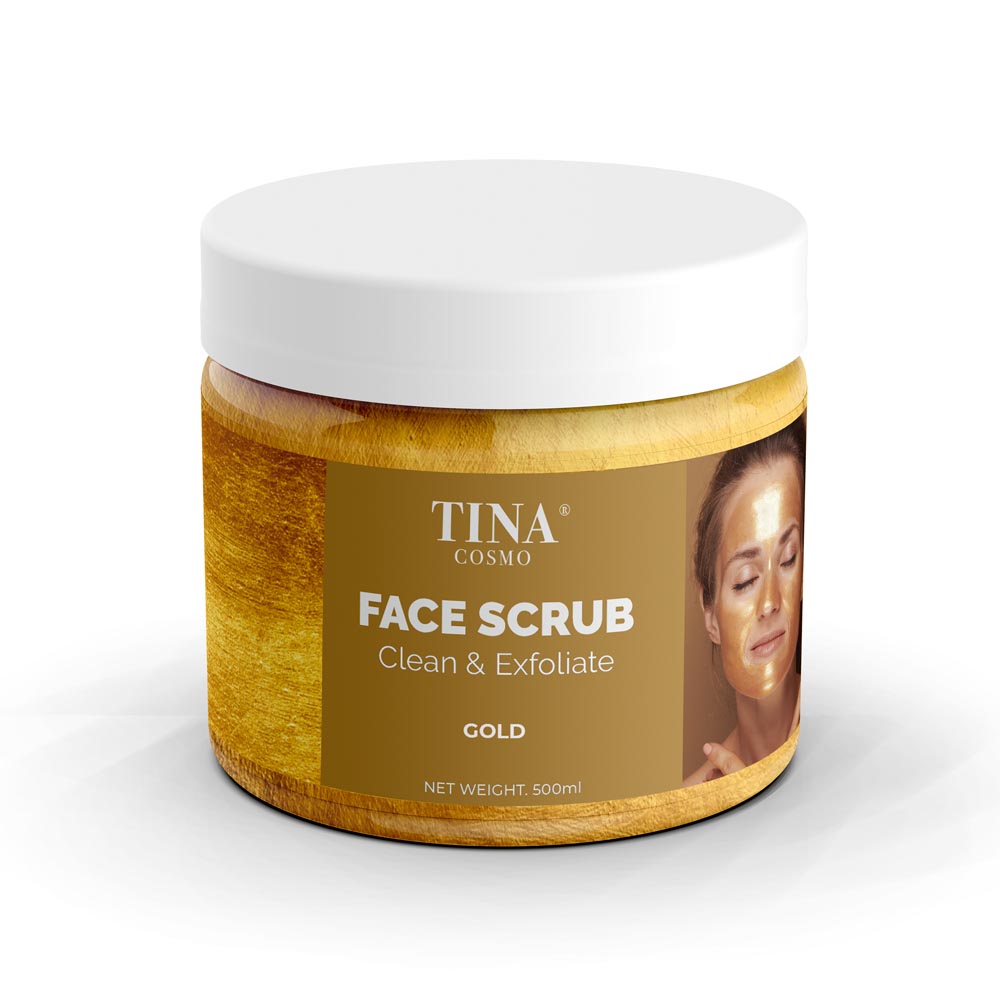 Tina Cosmo Face Scrub Clean & Exfoliate Gold 300ml