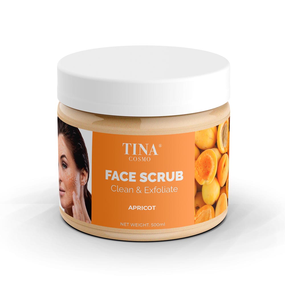 Tina Cosmo Face Scrub Clean Exfoliate Apricot 300ml