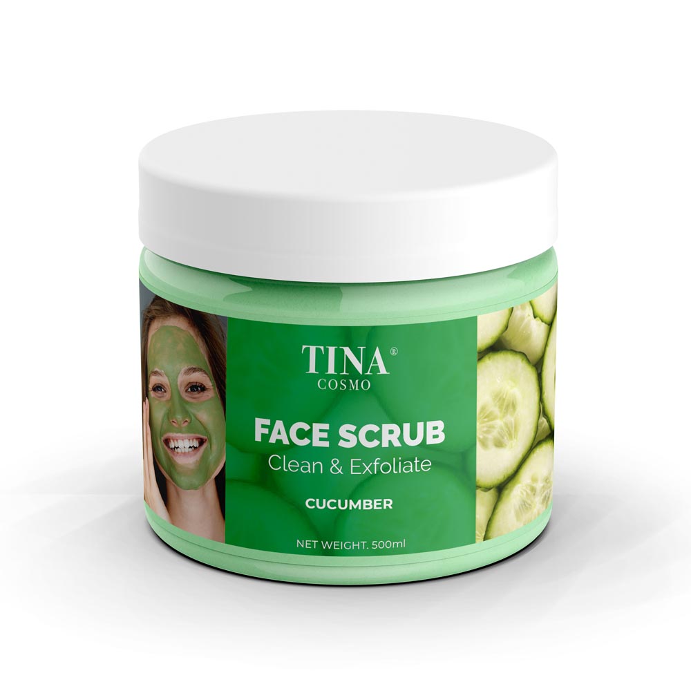 Tina Cosmo Face Scrub Clean & Exfoliate Cucumber 300ml