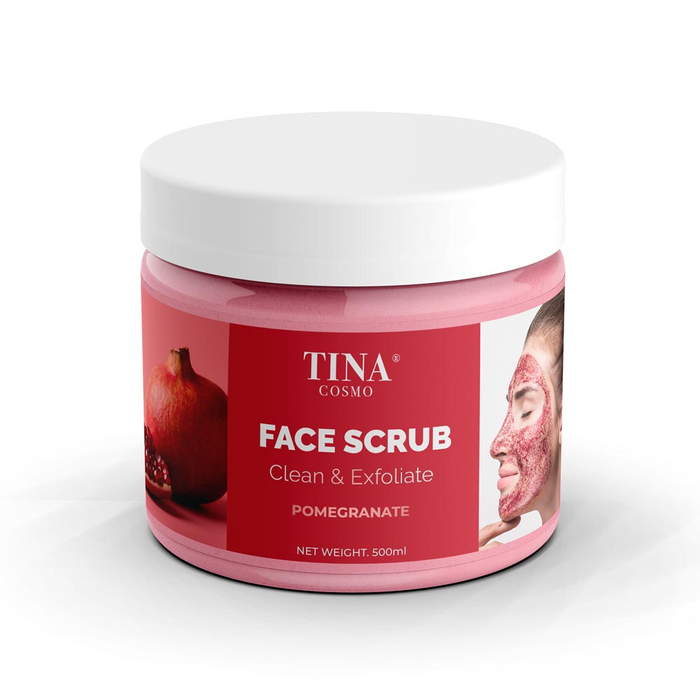 Tina Cosmo Face Scrub Clean & Exfoliate Pomegranate 300ml