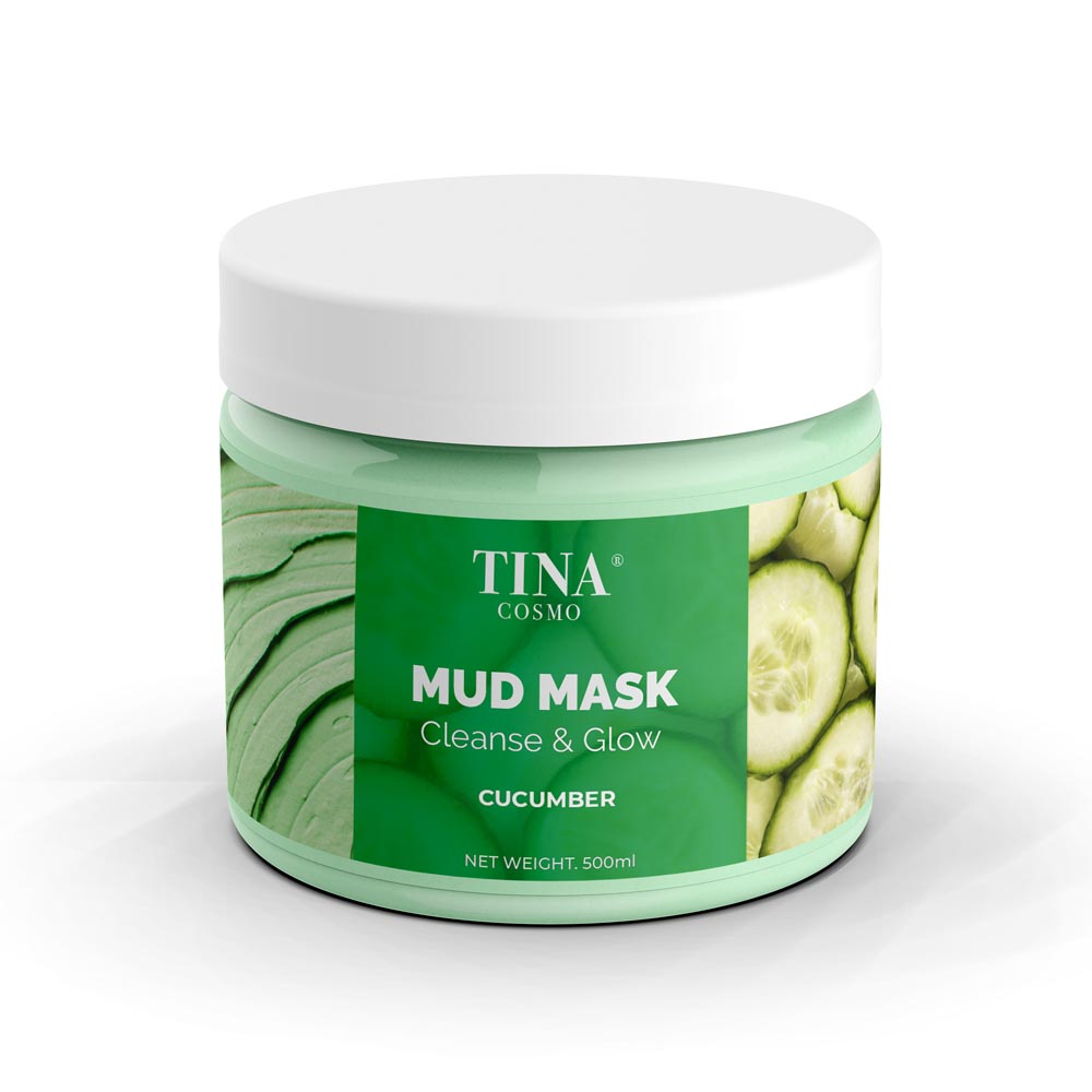 Tina Cosmo Mud Mask Cleanse & Glow Cucumber 300ml