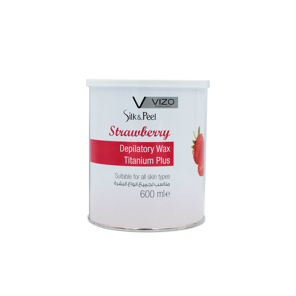 Vizo Silk And Peel Body Strawberry Wax 600ml