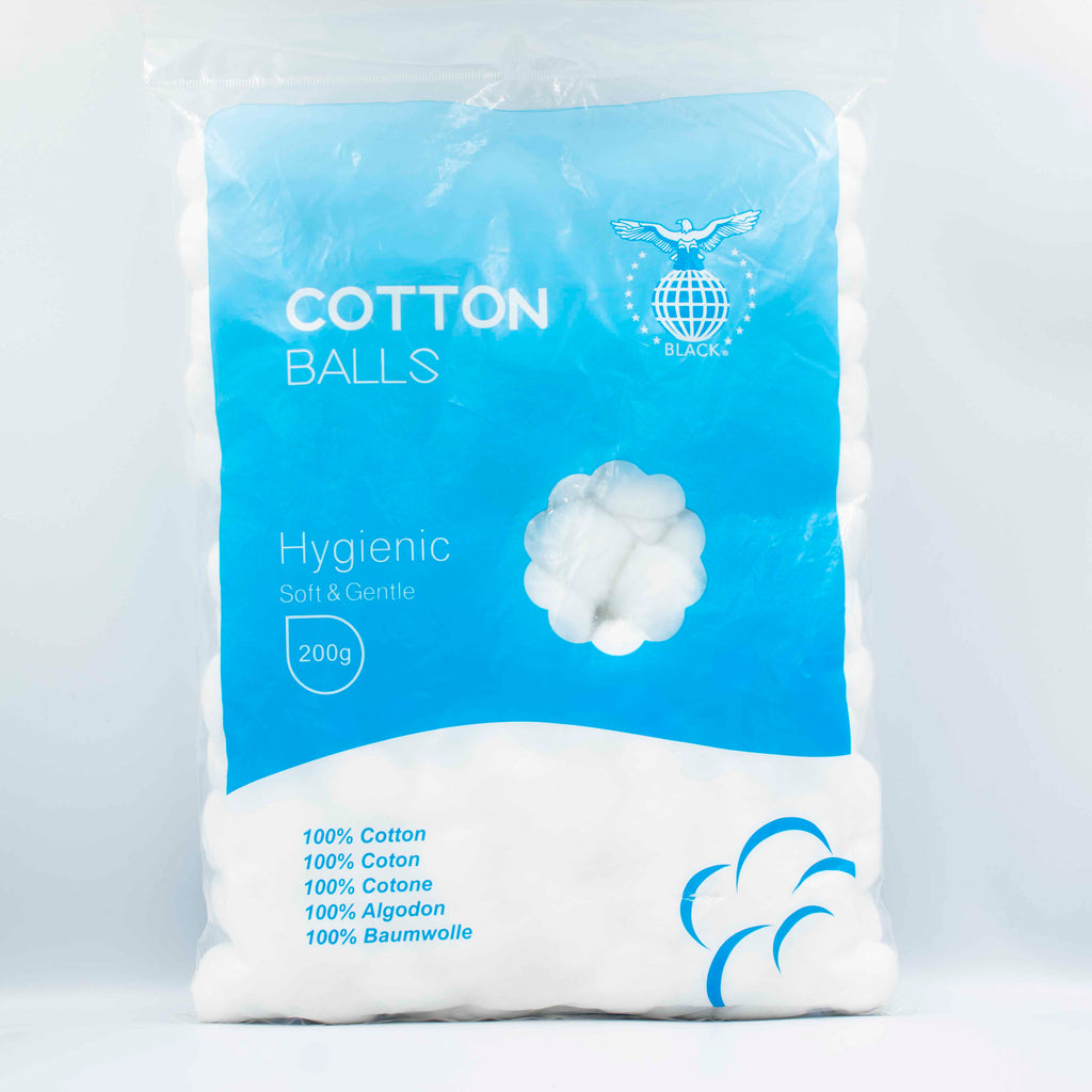 Black Hygienic Cotton Balls 150G